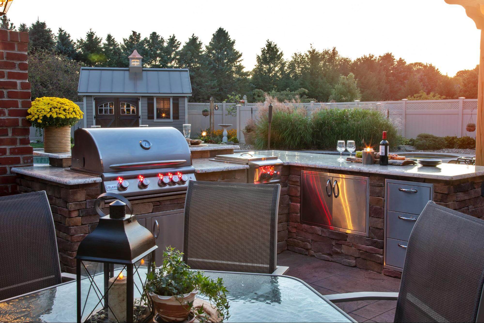 Contemporary Outdoor Kitchen Outdoor Kitchen Remodel by Heck Residential project photo 5