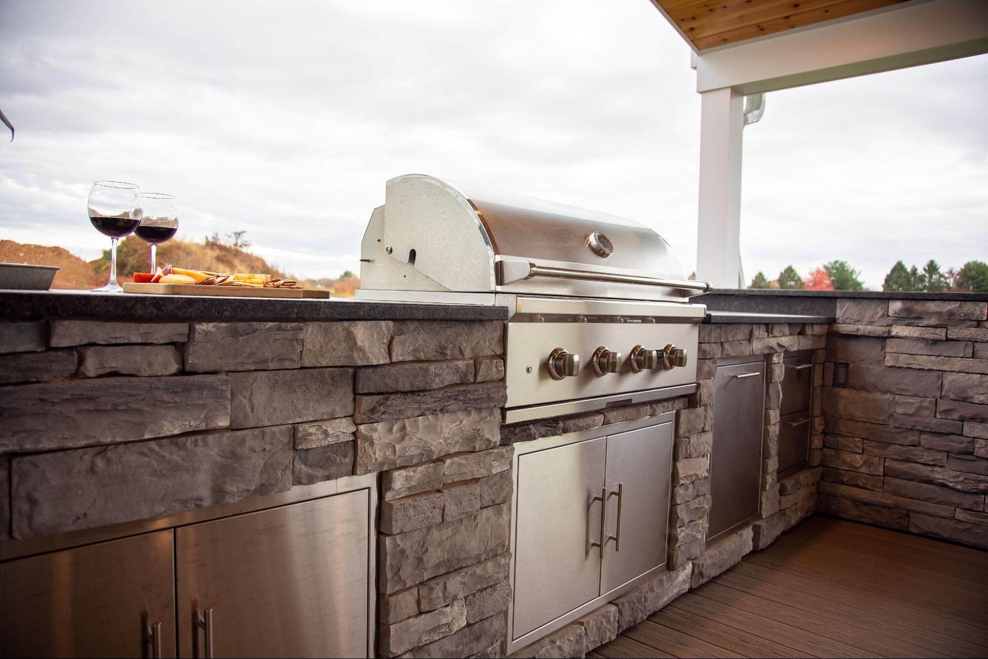 Contemporary Outdoor Kitchen Outdoor Kitchen Remodel by Heck Residential project photo